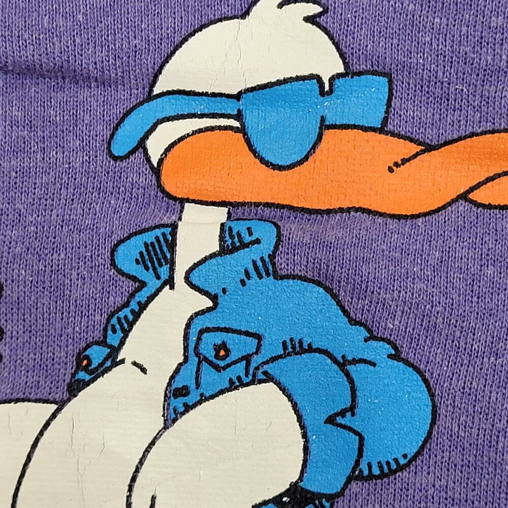 Vintage 1987 Attitude Duck Sweatshirt Women M 19x21 Jim-Benton - Picture 12 of 13